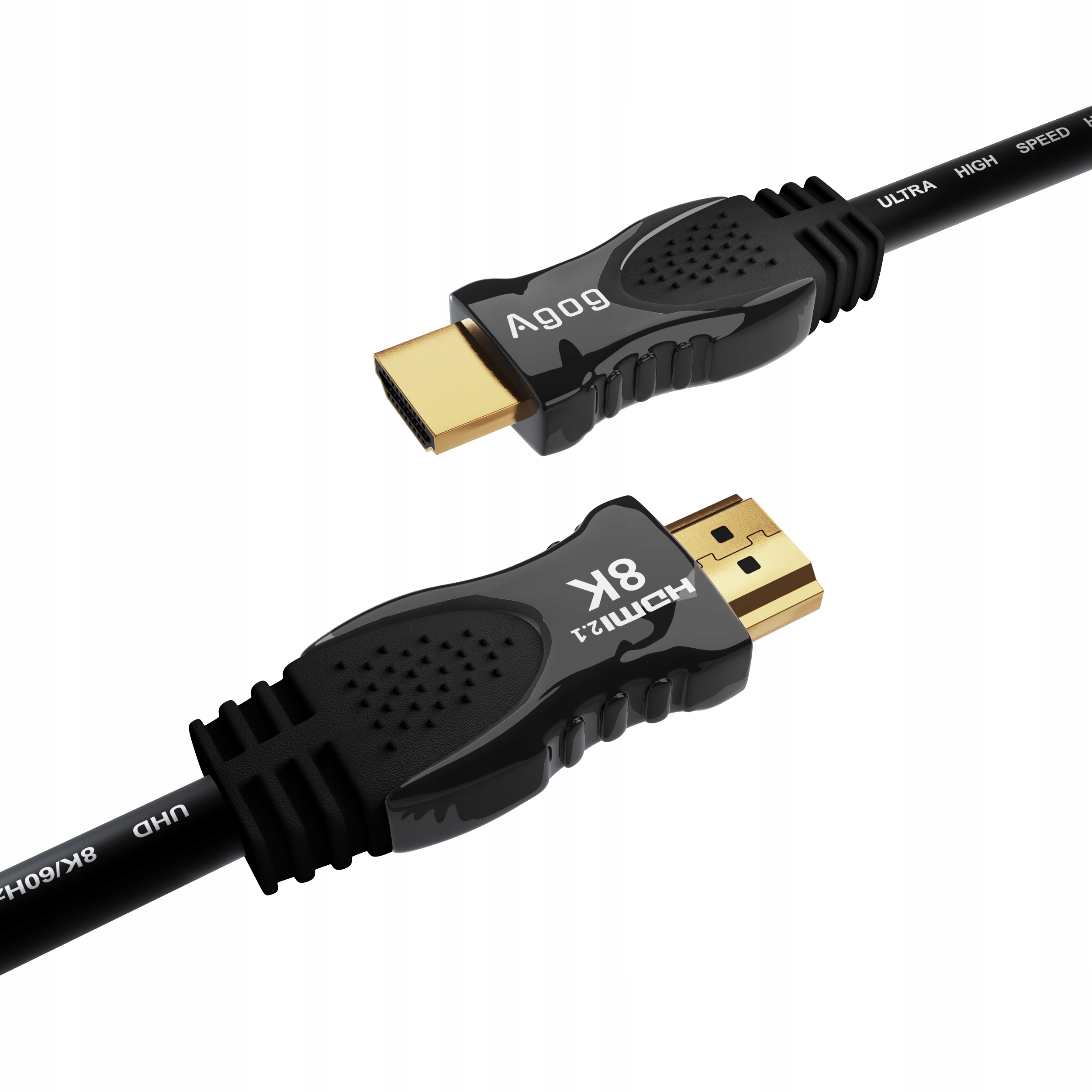 CERTYFIKOWANY Kabel HDMI 2.1 PROFESJONALNY eARC ZŁOTO 8K 4K/120Hz Agog 3m Marka Agog