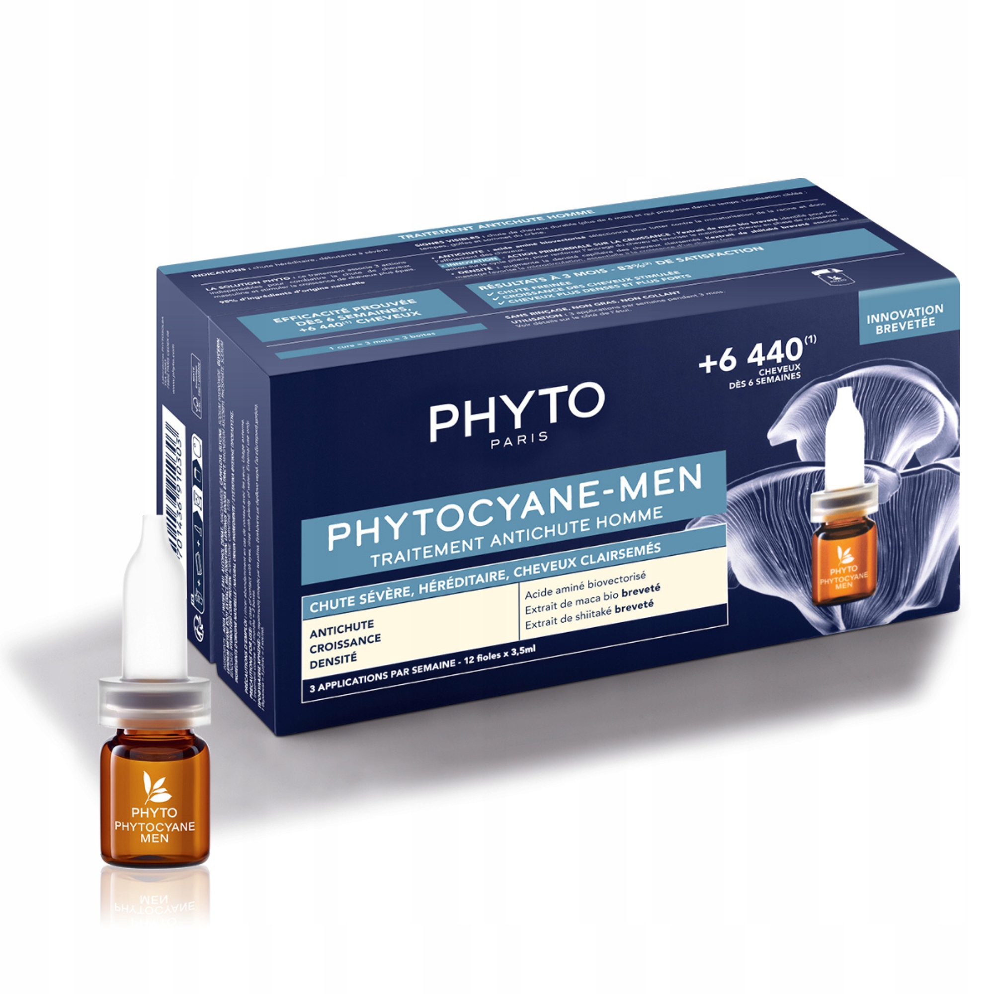 Phyto Phytocyane kuracja przeciw postępującemu wypadaniu włosów u mężczyzn