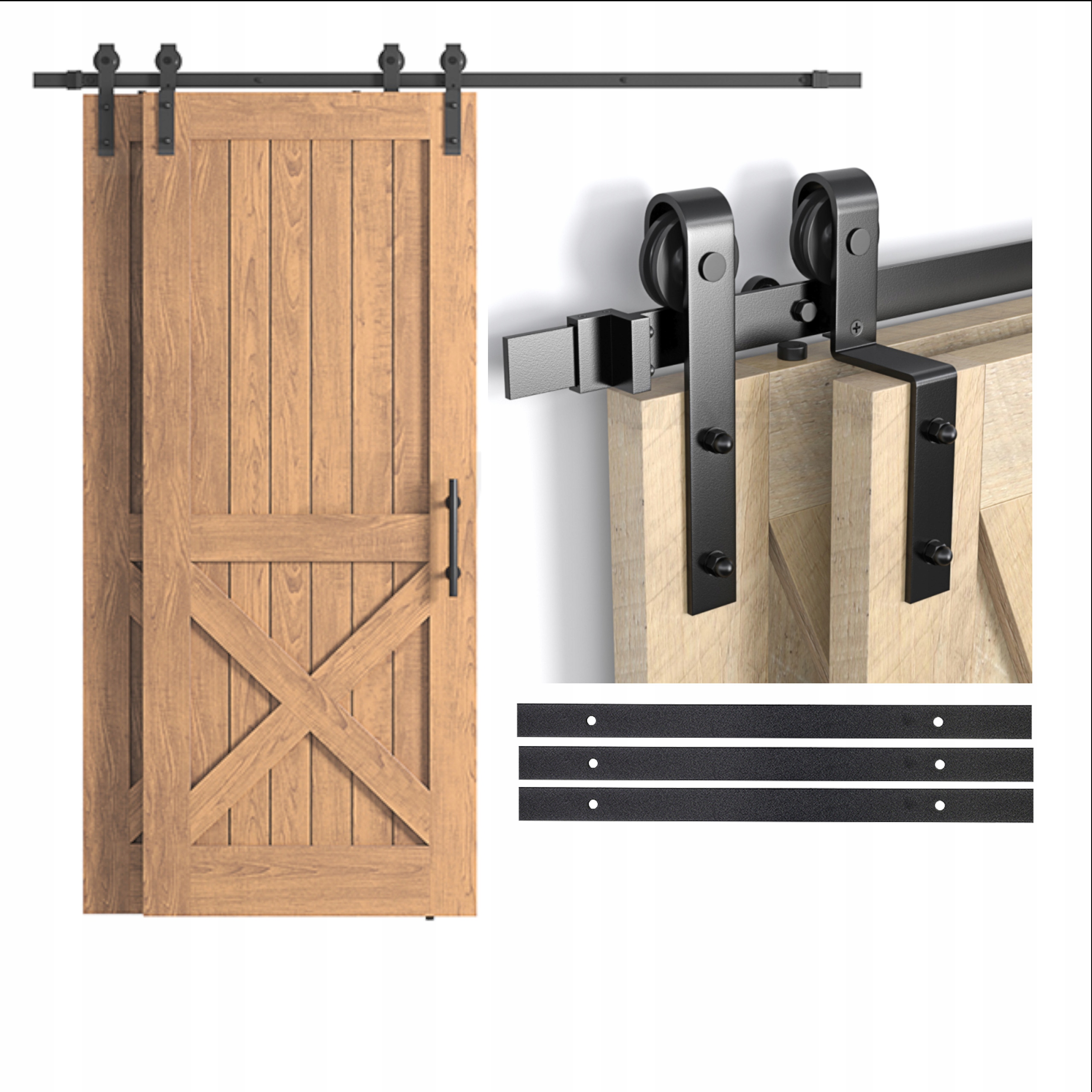 Systém posuvných dverí striedavý bypass, 3 m