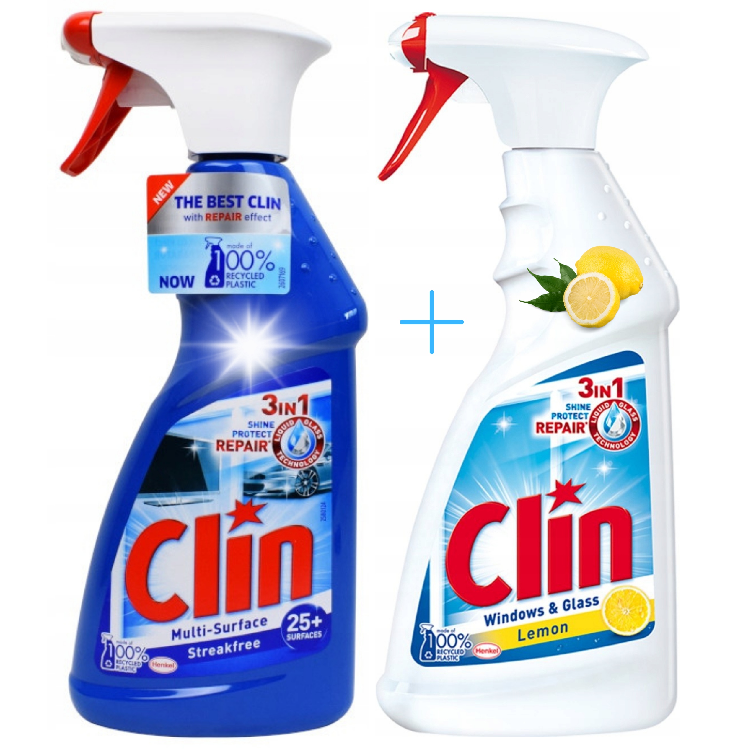 

Clin płyn do Okien Szyb I Luster Spray MIX 2x500ml
