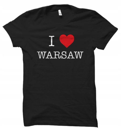 

I Love Warsaw warszawa t-shirt koszulka damska