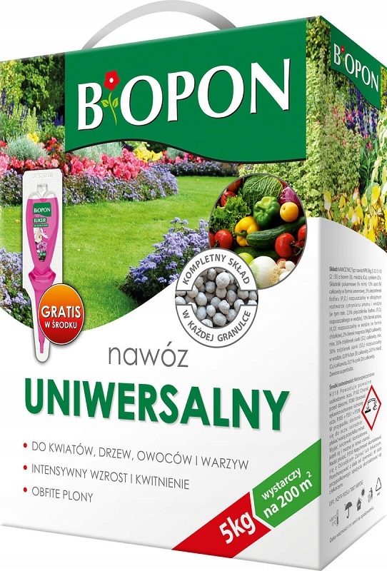 

Biopon nawóz granulowany Uniwersalny do ogrodu 5kg