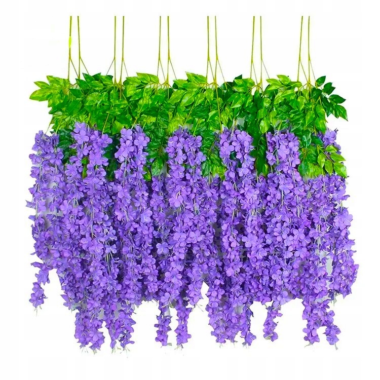 

12x Wisteria Glicynia sztuczna girlanda kwiatowa