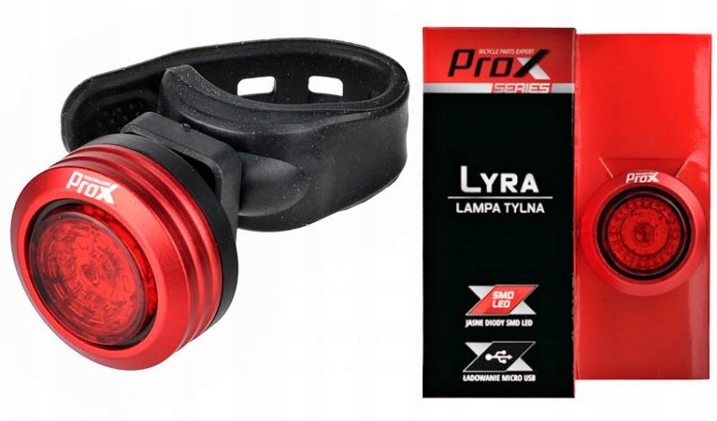 Tylna lampa rowerowa Led Prox Lyra Mtb ładowana