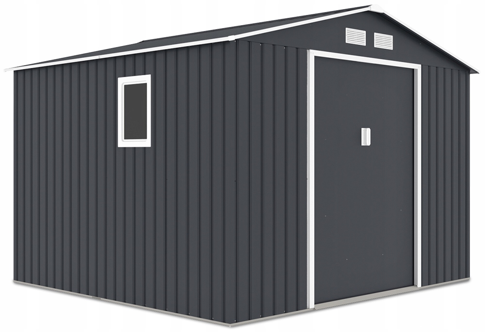Domek Ogrodowy Narzędziowy na Narzędzia HUDSON 277x255cm Metalowy Schowek Szerokość produktu 277 cm