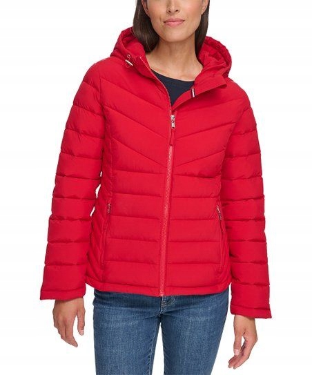 Tommy Hilfiger dámská zimní bunda Packable červená M