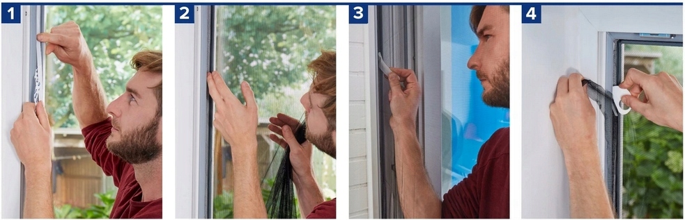 Moskitiera na okno tesa Comfort 1,3 x 1,5m biała Marka Tesa