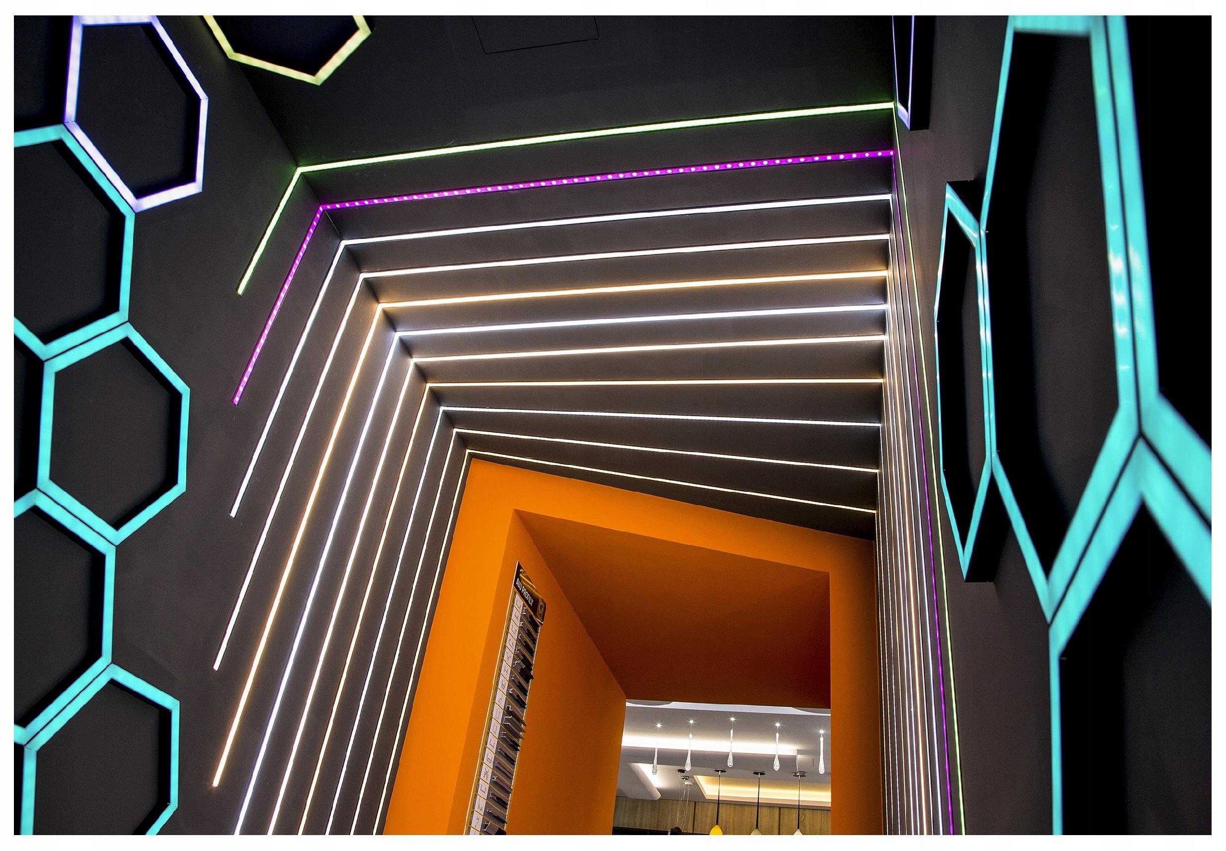 PROFIL LED Do TAŚMA aluminiowy + KLOSZ 2M zaślepka uchwyt Marka Masterled