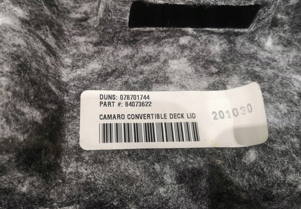 upholstery bonnet boot Chevrolet Camaro Cabrio 2016 +