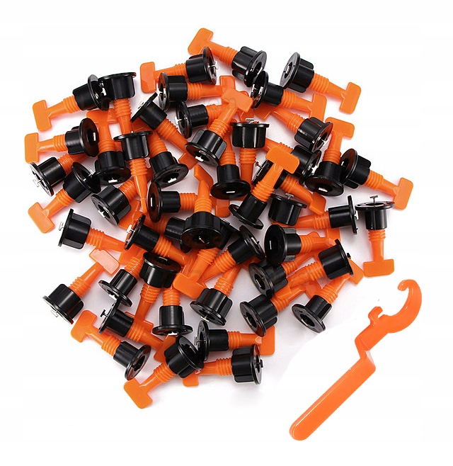 201szt SYSTEM POZIOMOWANIA PŁYTEK KLIPSY WIELOKROTNEGO UŻYTKU WYMIENNE IGŁY Rodzaj zaciski/klipsy do poziomowania płytek