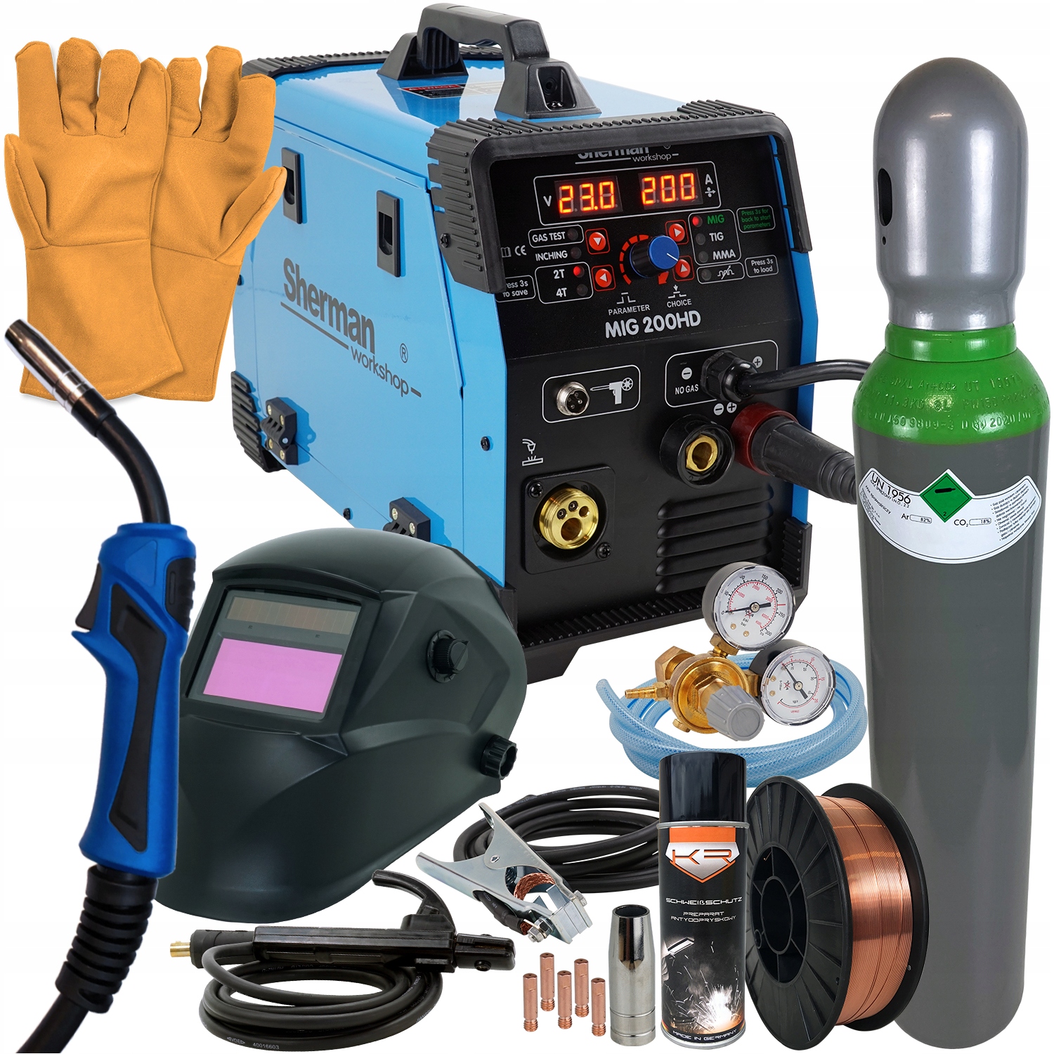 Sherman MIG 200 зварювальний апарат MIGOMAT 3в1 MAG Kit