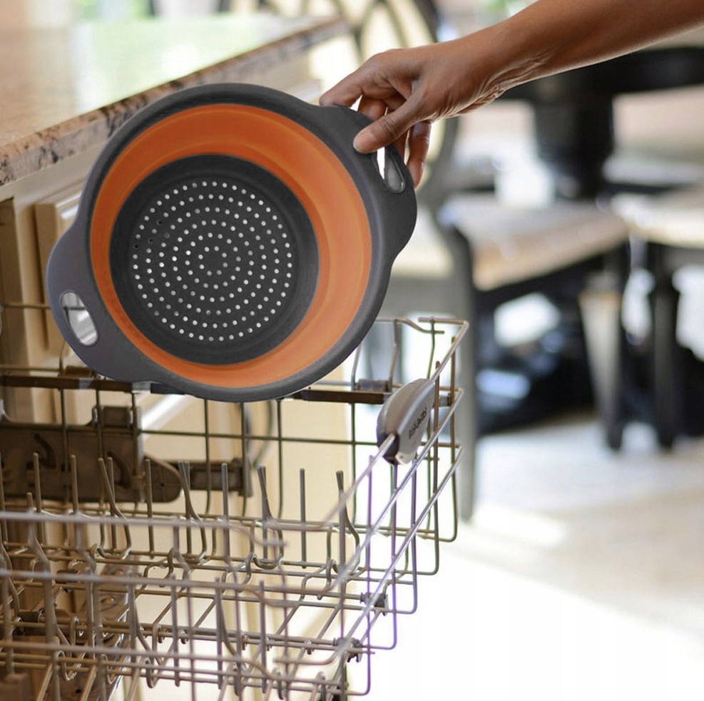 SITKO DURSZLAK SILIKONOWY CEDZAK SKŁADANY OCIEKACZ Materiał silikon