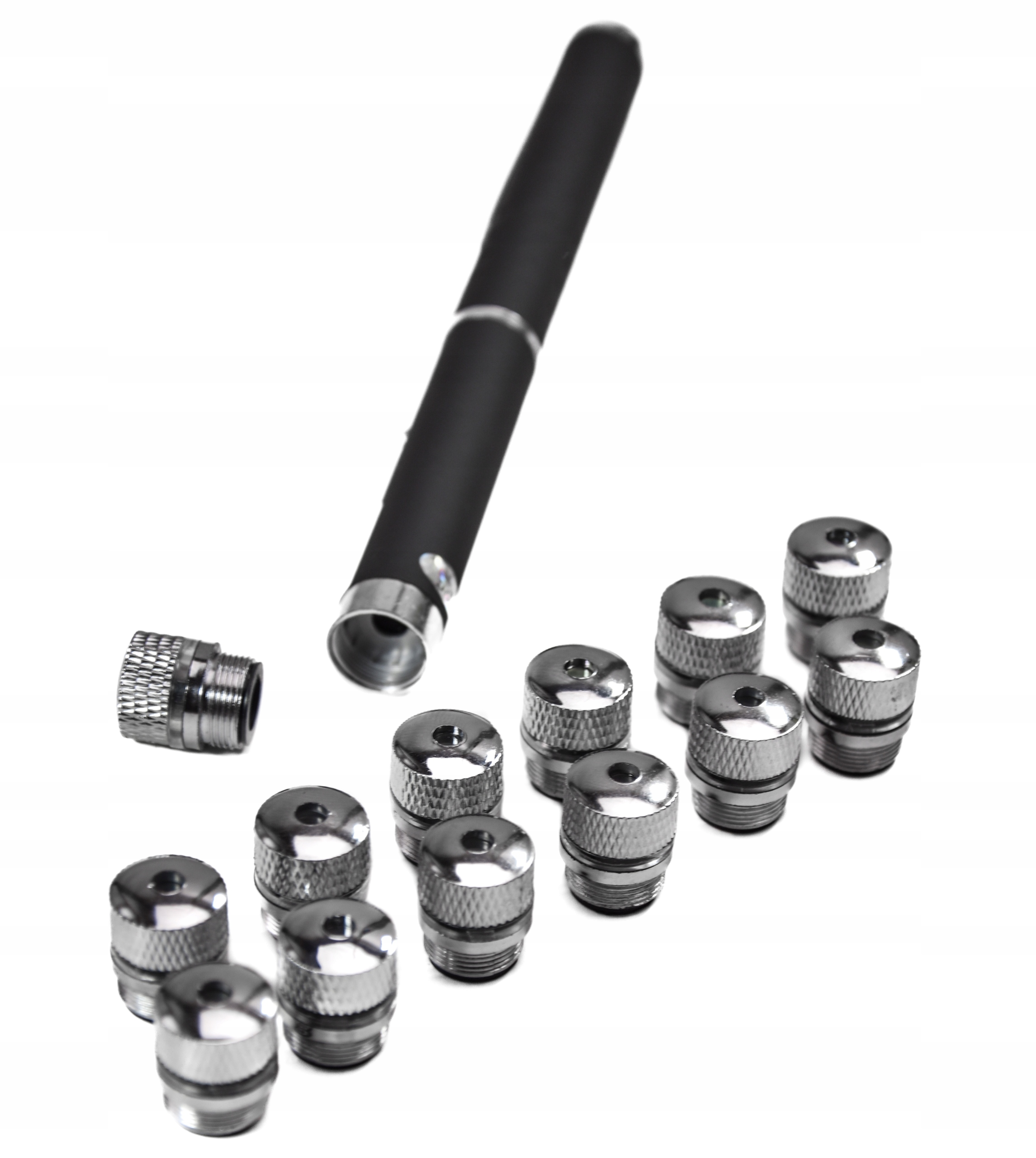 LASER ZIELONY 500 mW + 12 GŁOWIC DISCO WSKAŹNIK