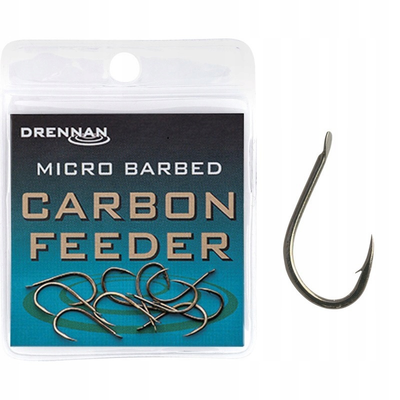 Haczyki Z Zadziorem Drennan Carbon Feeder roz. 20 10szt. Na Grunt Spławik