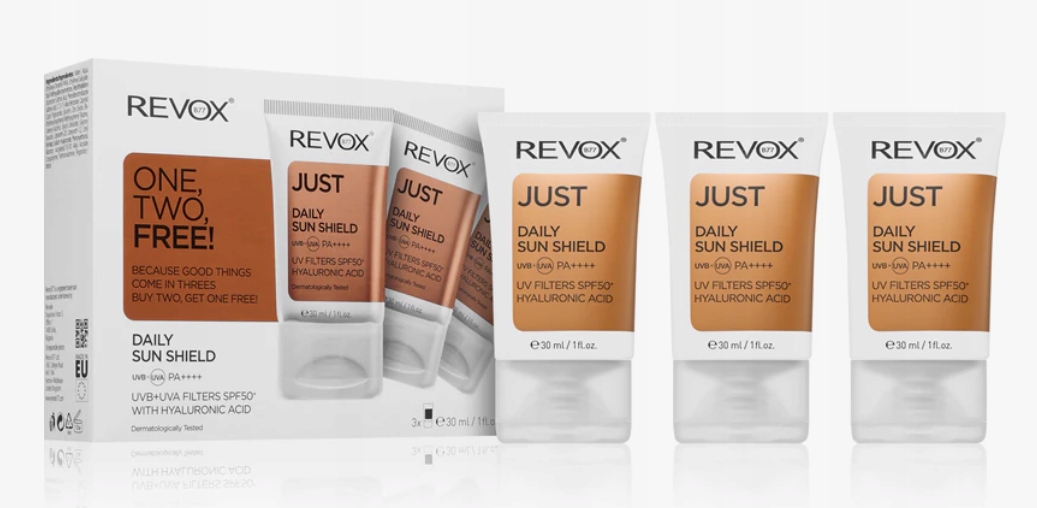 Revox Just Daily Sun Shield opalovací krém spf50 30 ml sada 3ks