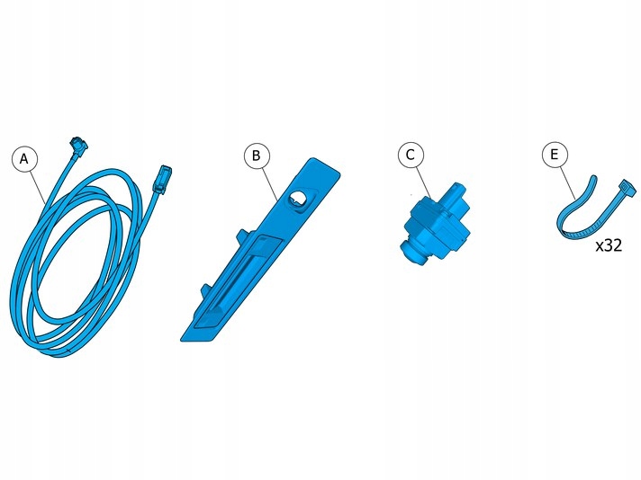 Volvo XC40 couvací kamera sada kit Oe 32281531