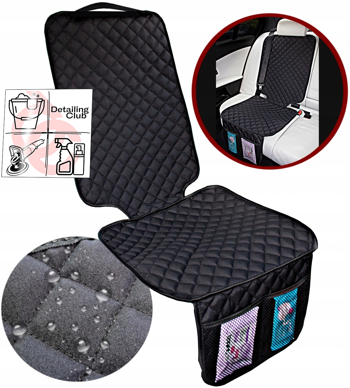 MATA POD FOTELIK SAMOCHODOWY MATA OCHRONNA OSŁONA FOTELA WODOODPORNA