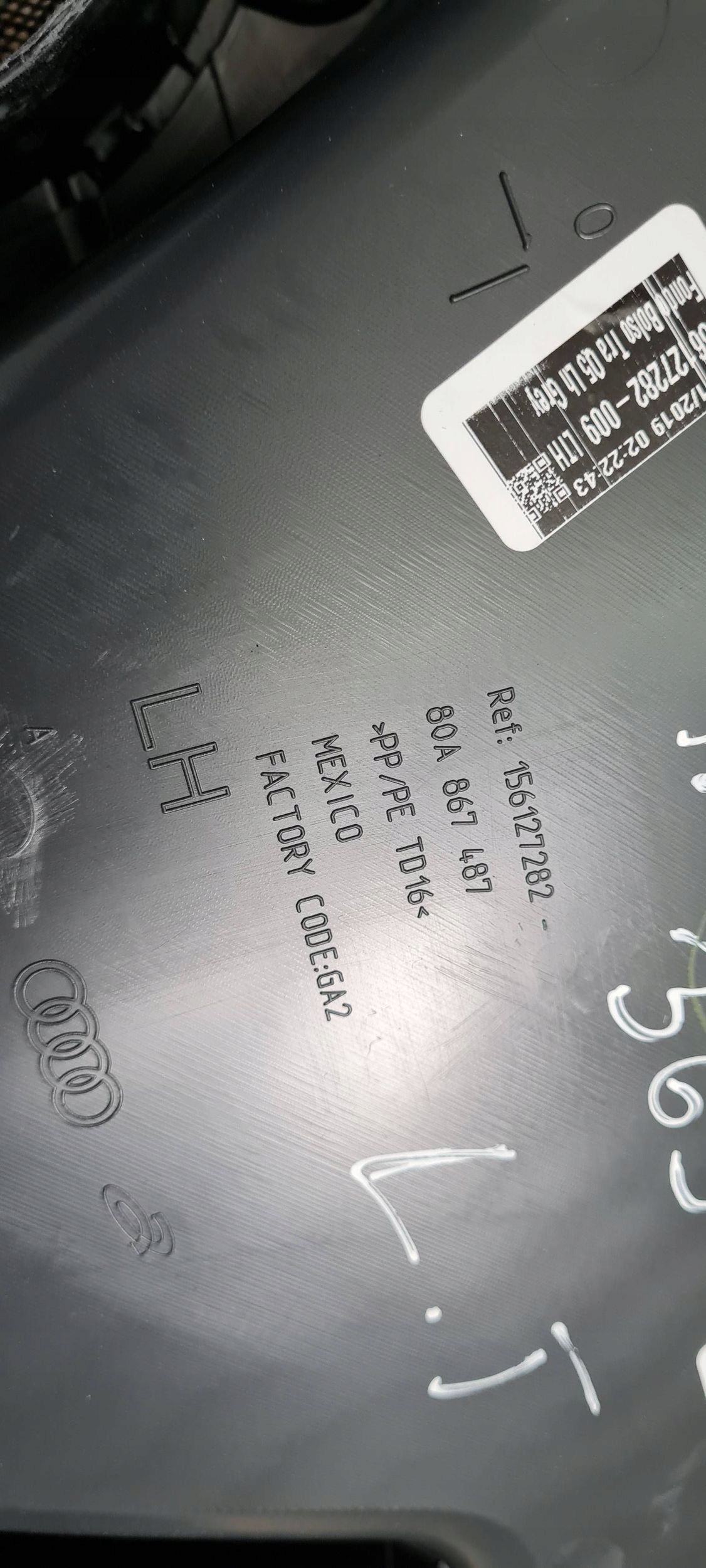 Q5 80A bok tapacirung KANAPY lijevi stražnji dio koža 80A867305F