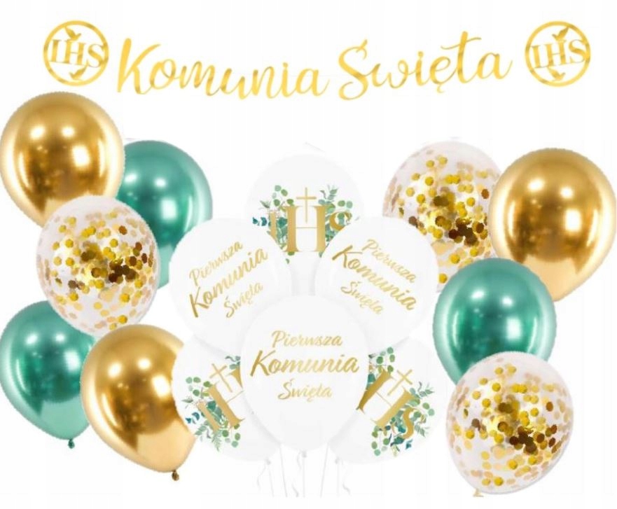 

Balony na Komunię Komunia Baner Shiny Glossy