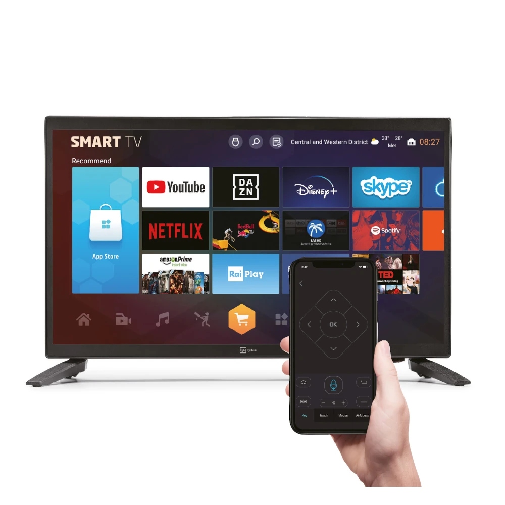 Telewizor Tele Sysytem 19" SMART19 LX SLIM, Android, DVB-T2/S2 12V-220V Kod producenta 28000215
