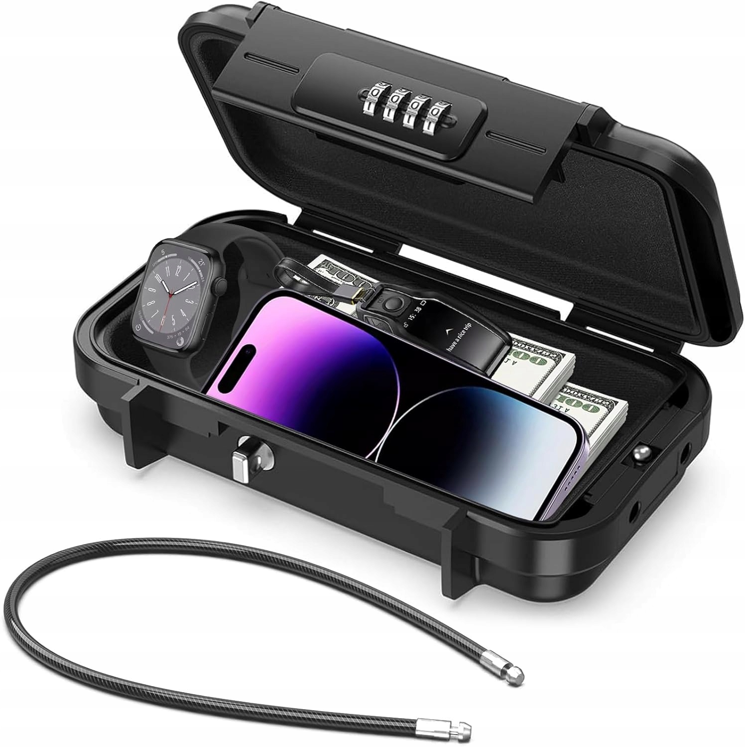 Sejf Przenośny Osobisty Podróżny Wodoodporny Bezpieczny Podróż