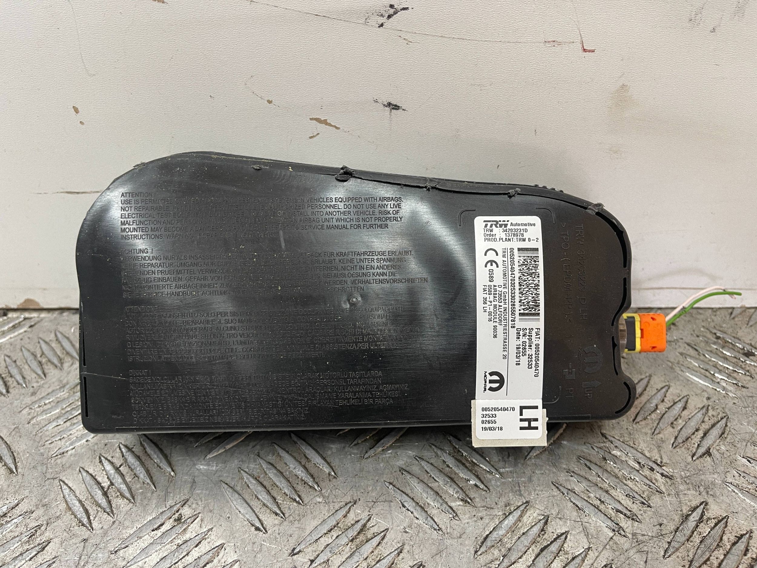 airbag side seat left FIAT TIPO II 2 15- 00520540470
