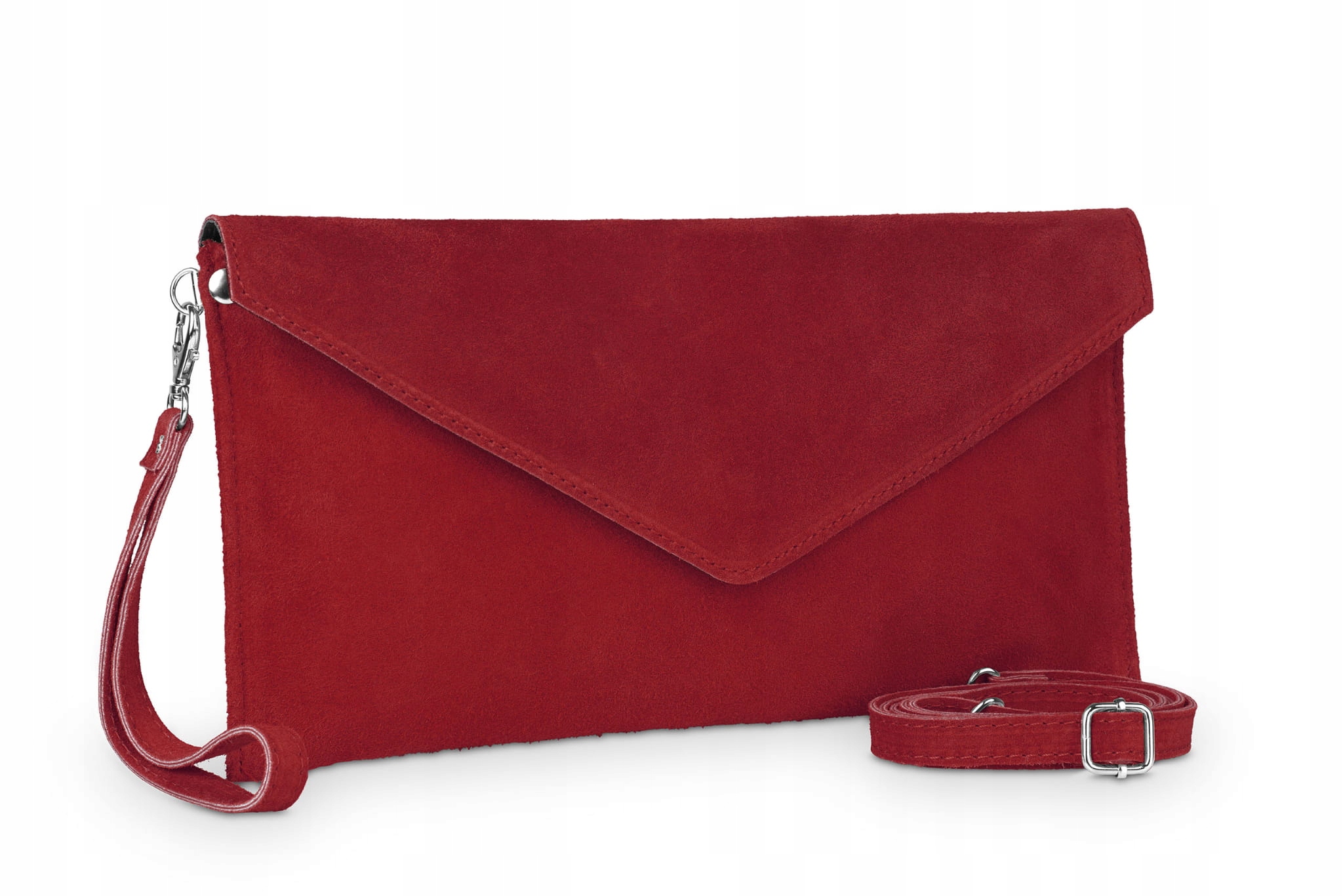 

Torebka Skórzana Kopertówka Vera Pelle Czerwona