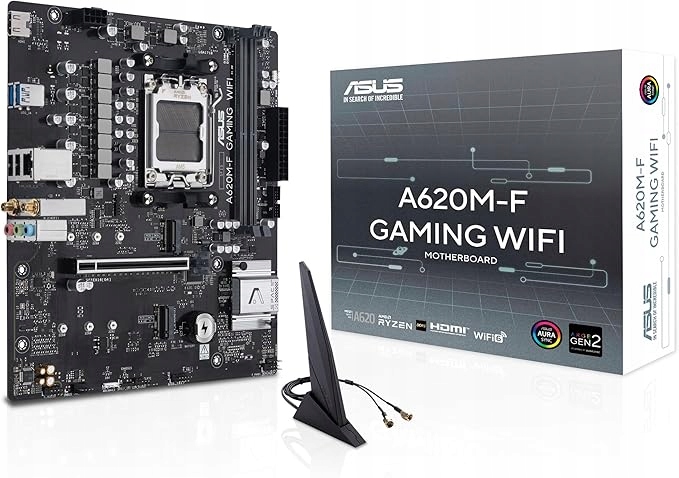 Základní deska Asus A620M-F Gaming Wifi Amd mATX DDR5 Hdmi jádro Q-led