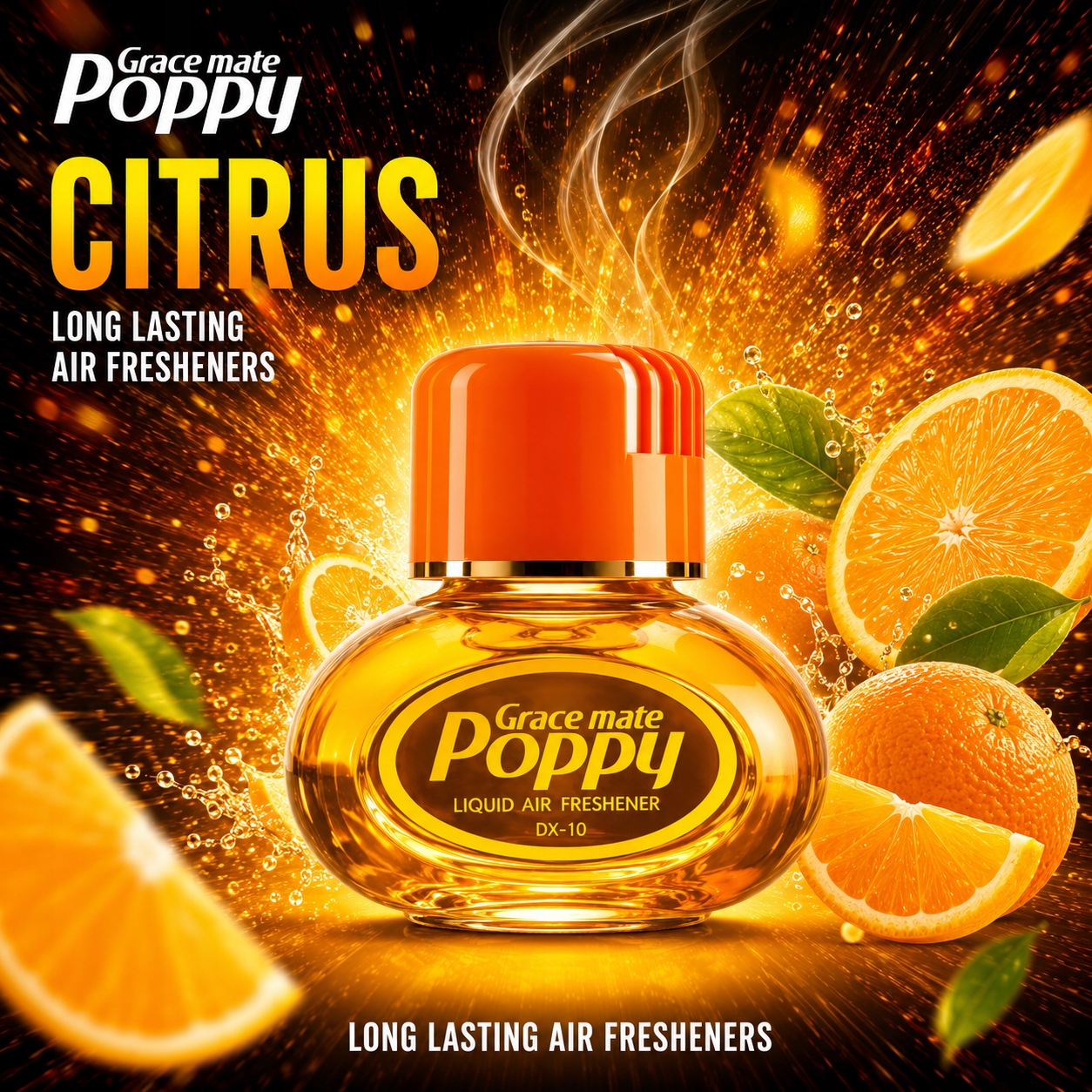Poppy 150ml Citrus Zapach Samochodowy Cytrus
