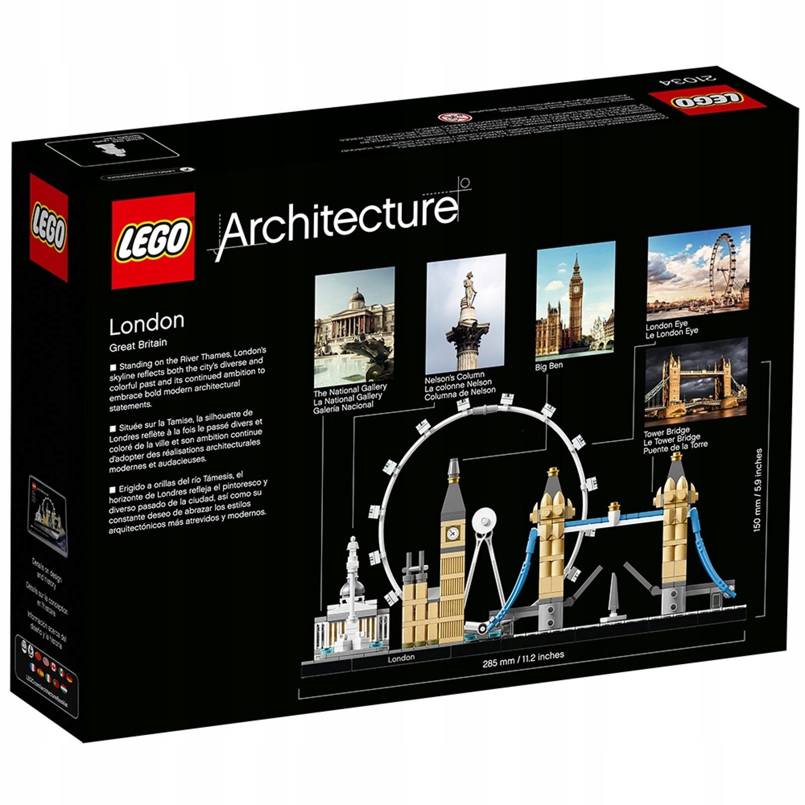 LEGO ARCHITECTURE 21034 LODNYN Marka LEGO