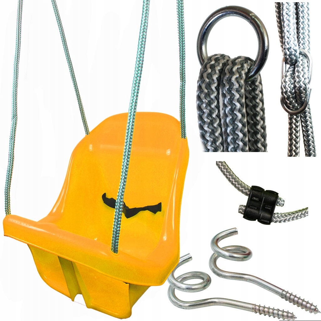 Huśtawka Kubełkowa +pasy bezpieczeństwa kubełek