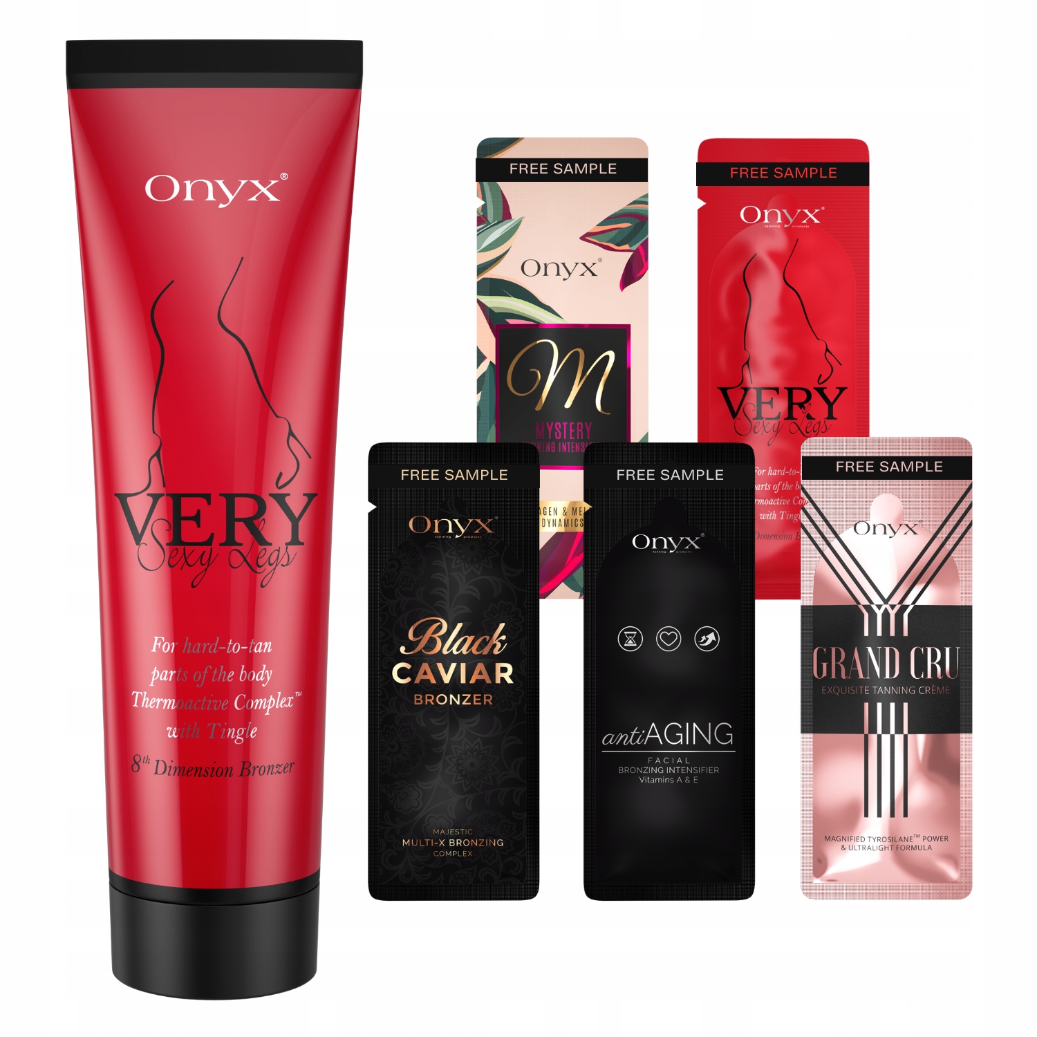 Onyx Very Sexy Legs bronzer pro opalování těžko opalujících se nohou vzorky