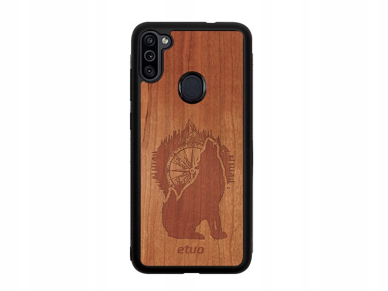 

Etui do Samsung Galaxy M11 - Wood Case - czereśnia