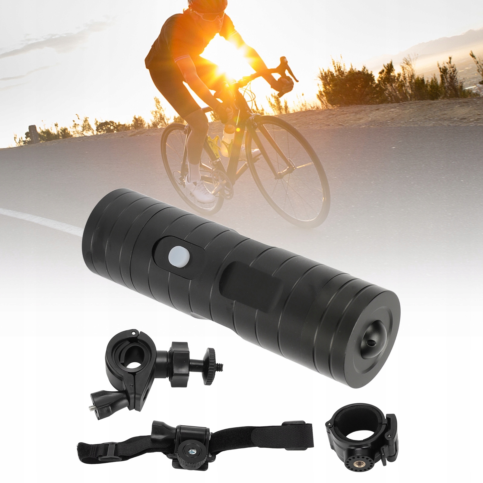 KAMERA SPORTOWA ROWEROWA NA KASK 1080P 8MP SZEROKOKĄTNA WODOODPORNA Stan opakowania oryginalne