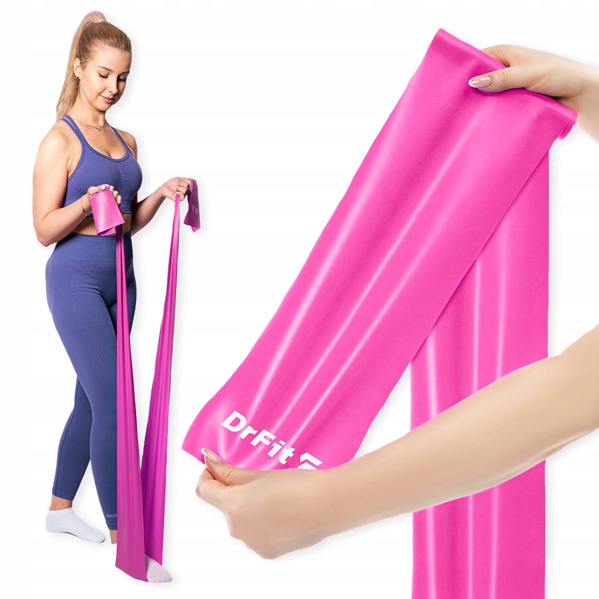 Drfit Taśma Do Rehabilitacji I Ćwiczeń Guma Lateksowa Oporowa 5,4 Kg