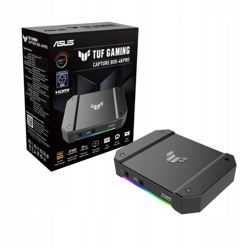 Asus Záznamové zariadenie Tuf Gaming Capture Box 4KPRO, Usb-c 3.2, 1xHDMI