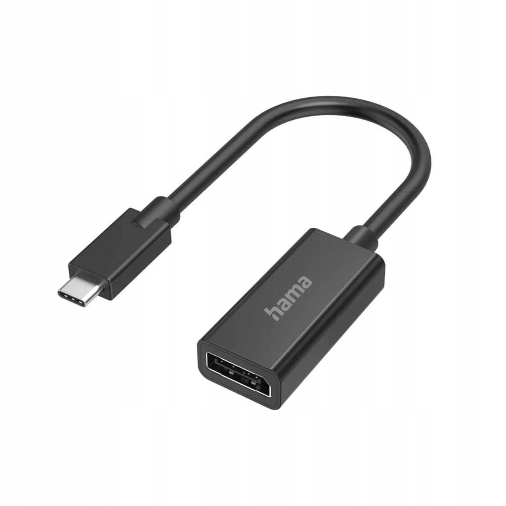 Hama 00200314 adapter kablowy USB Type-C DisplayPort Czarny