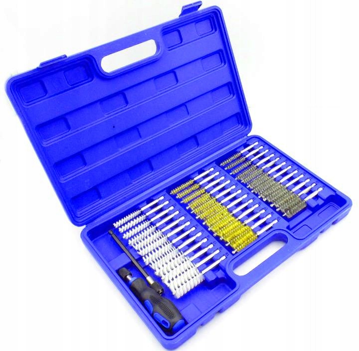 Szczotki do gniazd wtryskiwaczy świec żarowych zestaw 38 el