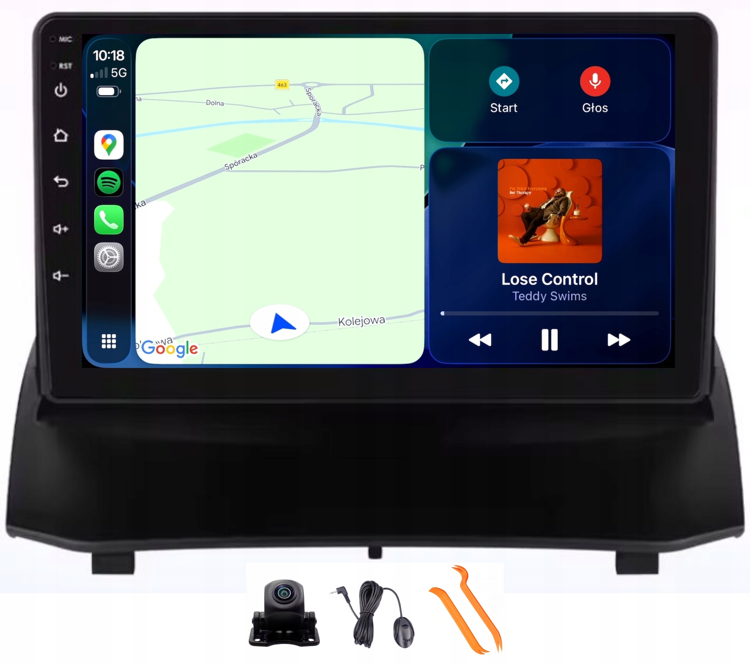 Radio Android Nawigacja Qled Carplay Lte Gps Dsp Fiesta MK7 MK6 08-19