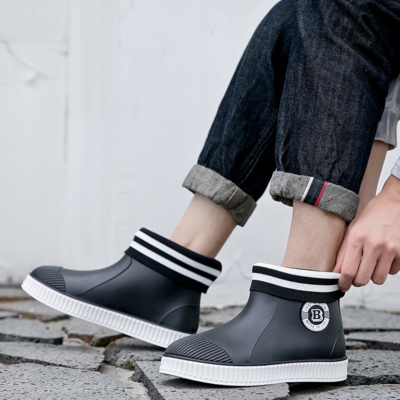 NOWOŚĆ MĘSKIE OCIEPLANE ODPINANY KRÓTKIE KALOSZE GUMOWCE 41 Długość wkładki 26 cm