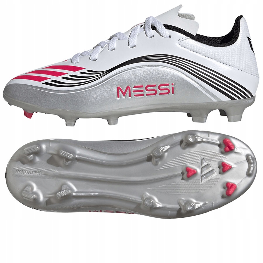 Adidas F50 Messi League Jr Fg/mg (38 2/3) Boty Lanky Unisex Jr Bílá