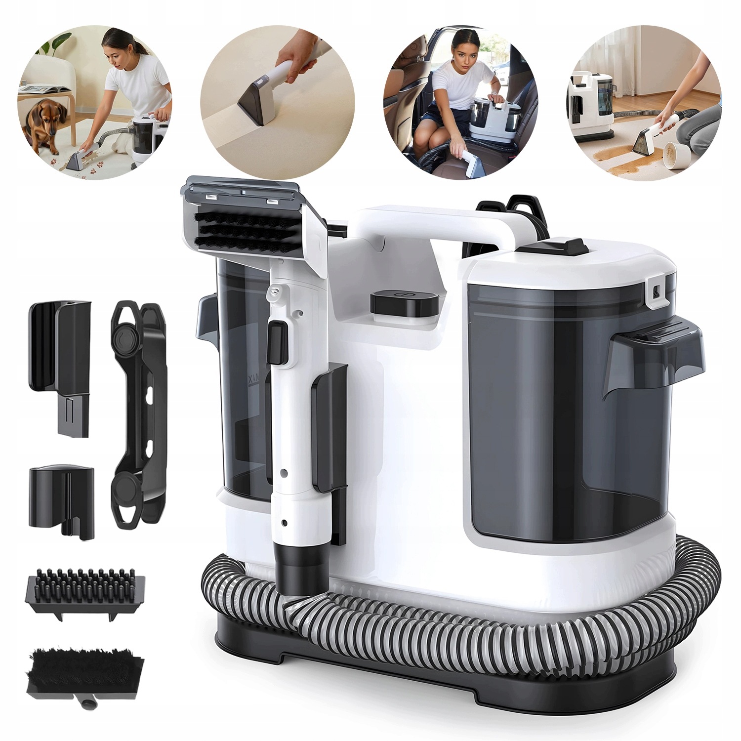 Přenosný Čistič Koberců, 450 W, 1,8 L, Pro Čištění Vodního Čalounění