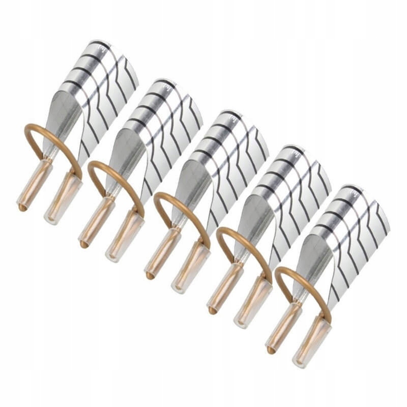 

Metalowe szablony formy do tipsów żelu akrylu 5szt