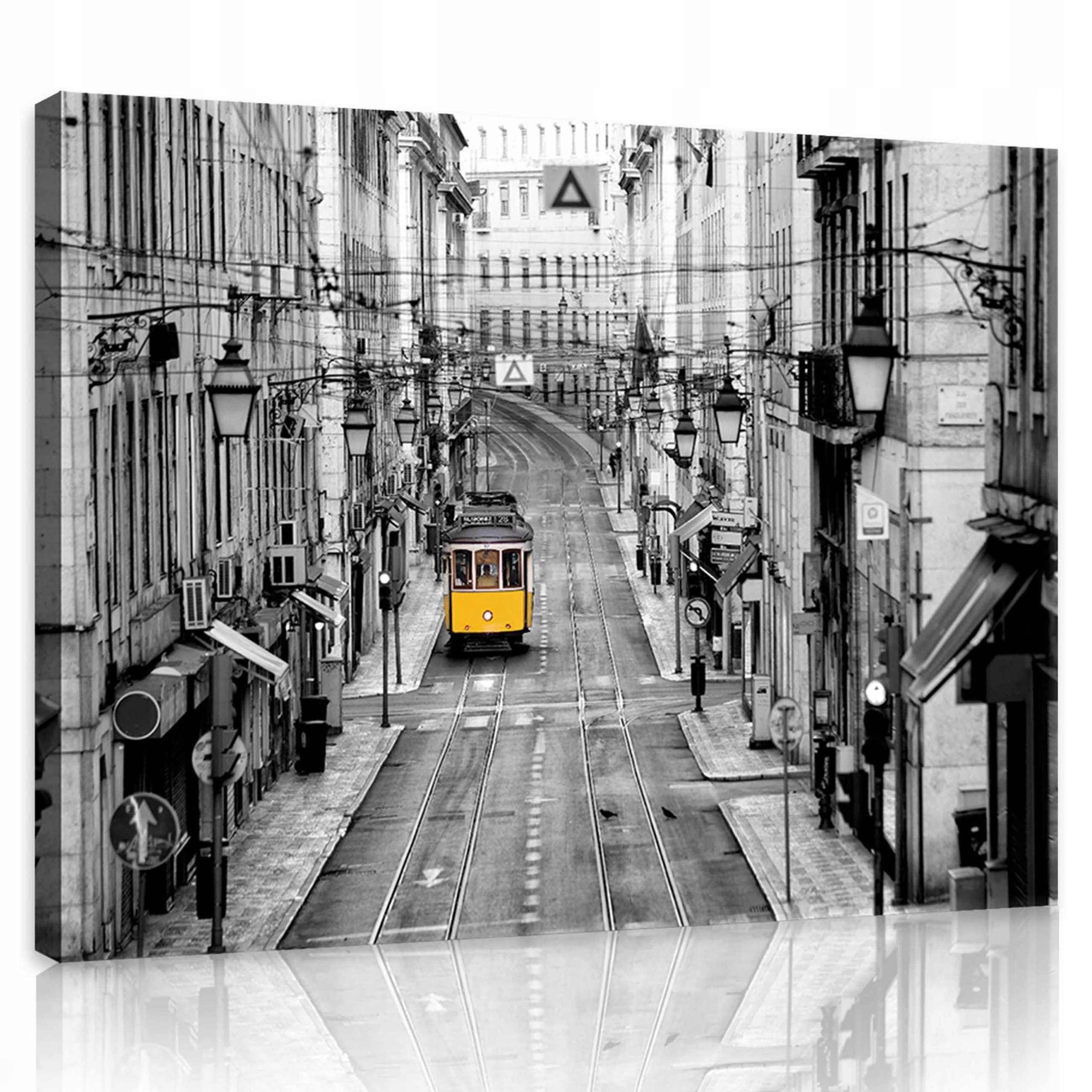 Obraz 100x75 Lisabonská tramvaj, akcent barev ve městě