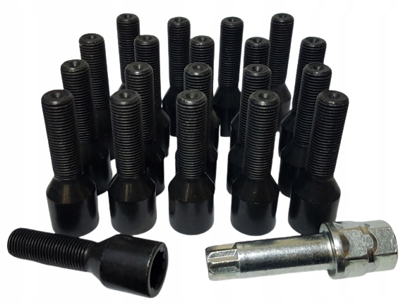 Болти Fiat 12x1, 25x36 конус torx чорний 20 EU