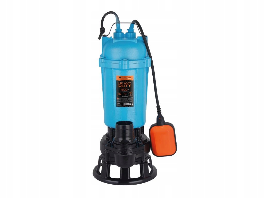 Ponorná pumpa na špinavú vodu a odpadovú vodu Teger 1500 W s drvičom