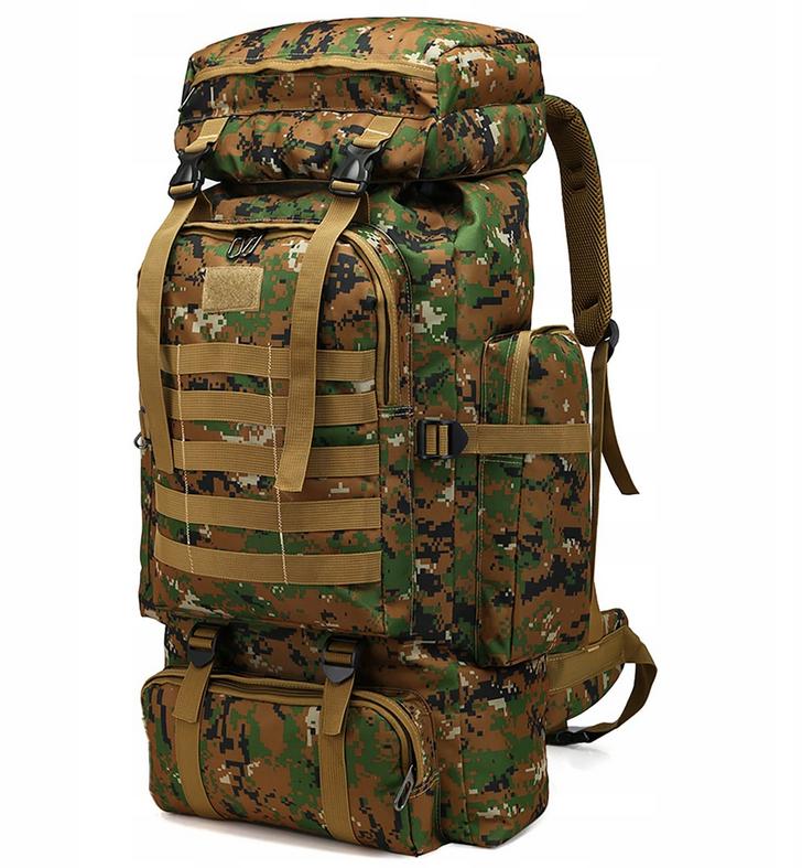 Plecak Taktyczny 80L Standard Militarny Oxford 600D Wysoka Wytrzymałość