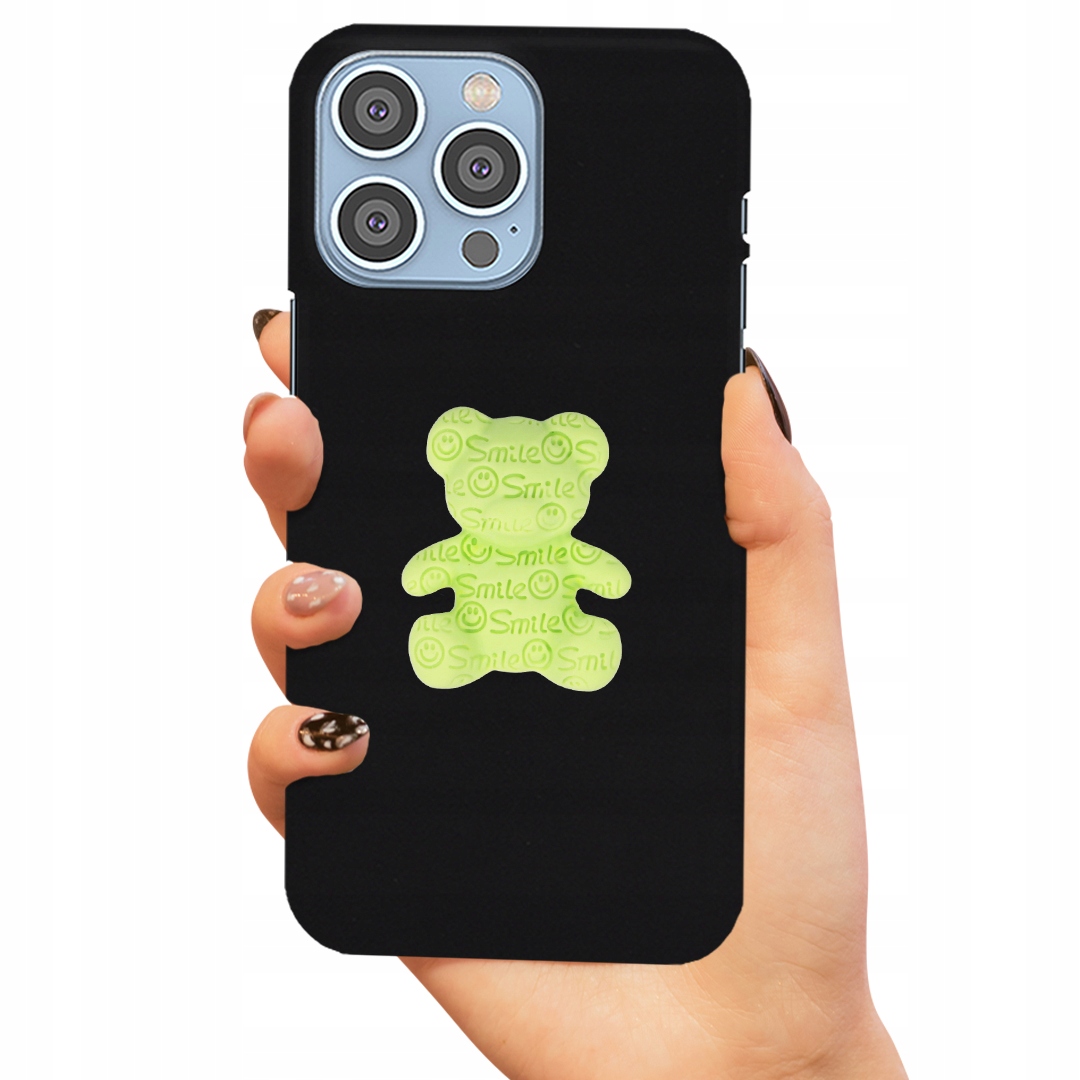 Puzdro Pre Matný Iphone 15 Pro Max Case Medvedík Zelený 3D