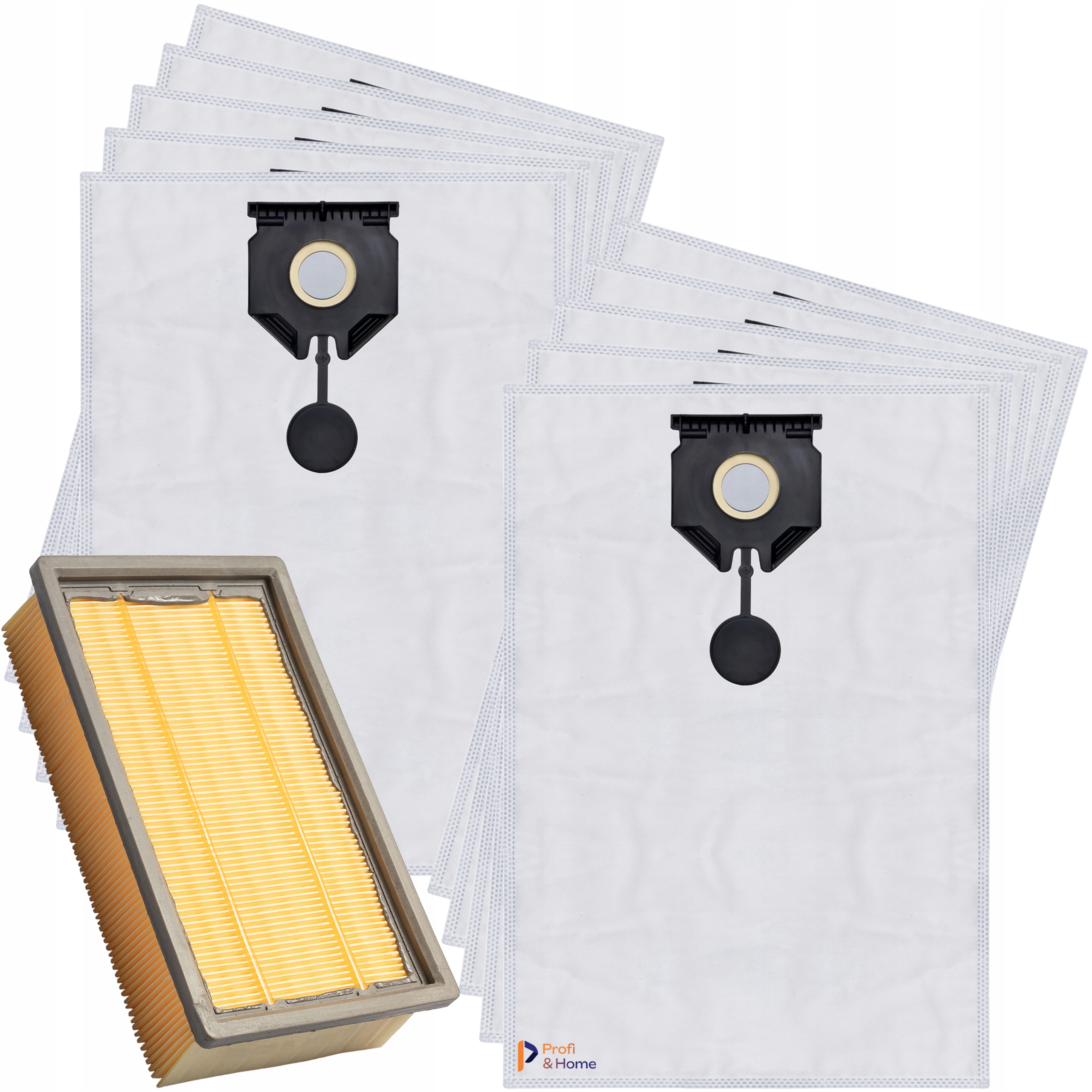10 x Filtrační sáčky do vysavače Karcher Nt 30/1 40/1 50/1 Ap Te L Tact Te M L