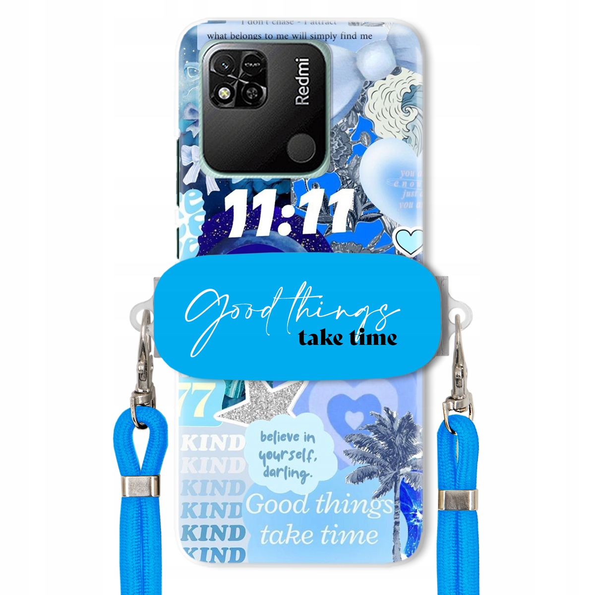 Puzdro pre Xiaomi Redmi 10A Držiak na vodítko Crossbody Good Things Take Time